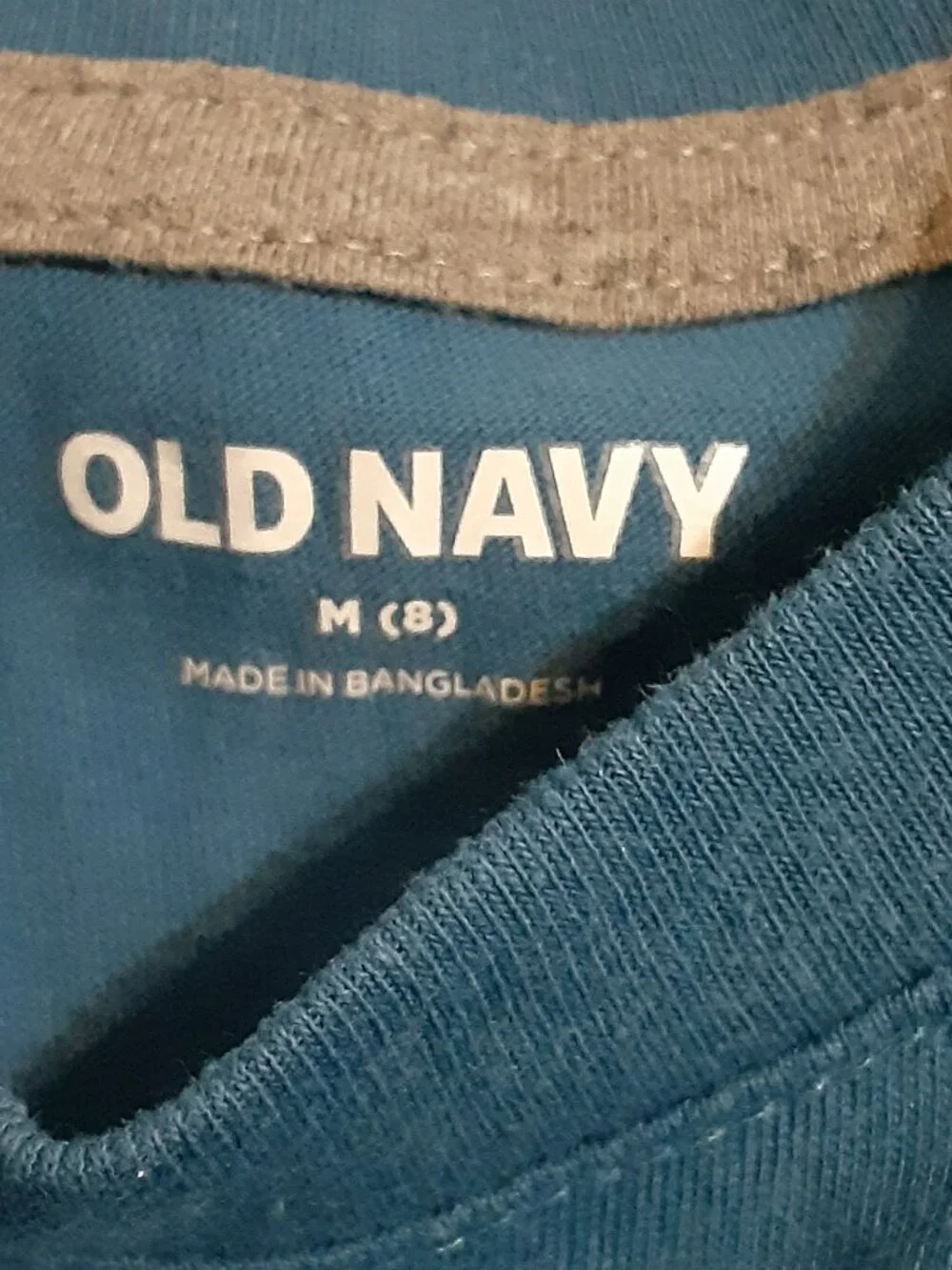 Old Navy Boys Size M 8 Teal Short Sleeve T-Shirt